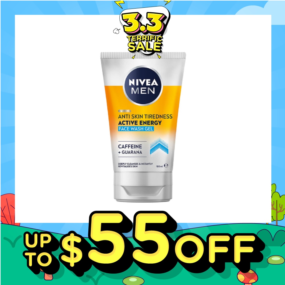 Active Energy Revitalising Face Wash for Men (Deep Clean & Energy Boost) 100ml