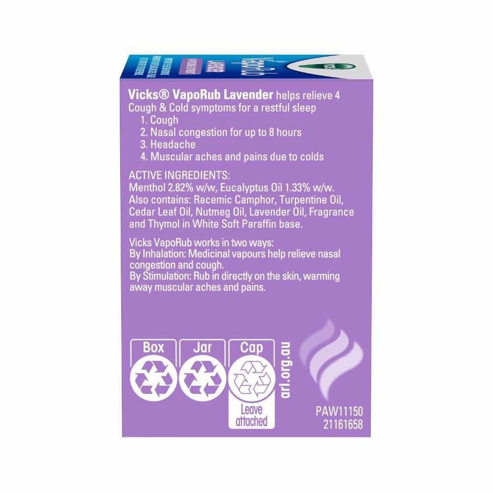 VapoRub Lavender Vaporizing Ointment 50g