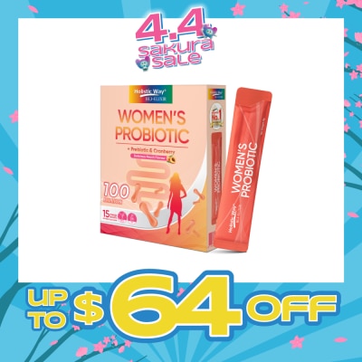 HOLISTIC WAY - Bio-Elixir Women's Probiotic 100 Billion Peach Flavour 2g x 15s