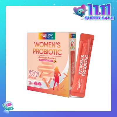 HOLISTIC WAY Bio-Elixir Women's Probiotic 100 Billion Peach Flavour 2g x 15s