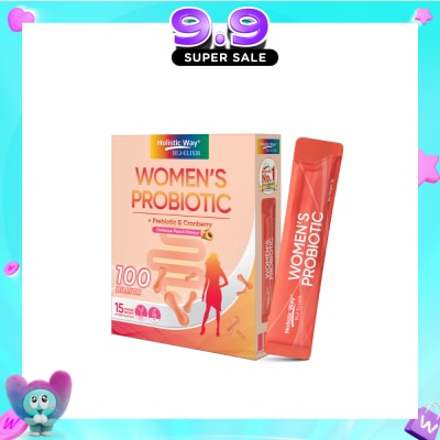 HOLISTIC WAY - Bio-Elixir Women's Probiotic 100 Billion Peach Flavour 2g x 15s image