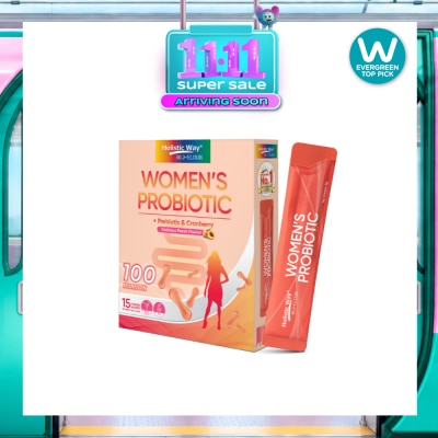 HOLISTIC WAY Bio Elixir Women's Probiotic 100 Billion Peach Flavour 2g x 15s image