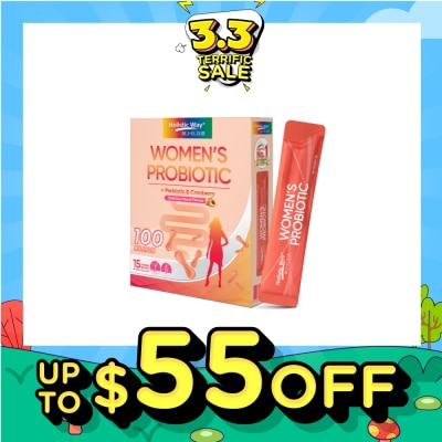 HOLISTIC WAY Bio-Elixir Women's Probiotic 100 Billion Peach Flavour 2g x 15s