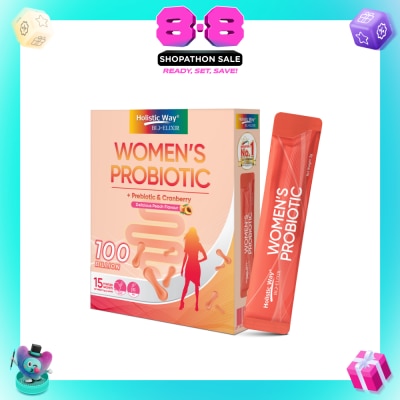 HOLISTIC WAY - Bio-Elixir Women's Probiotic 100 Billion Peach Flavour 2g x 15s