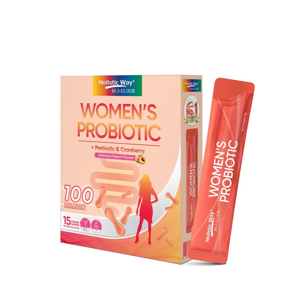 Bio-Elixir Women's Probiotic 100 Billion Peach Flavour 2g x 15s