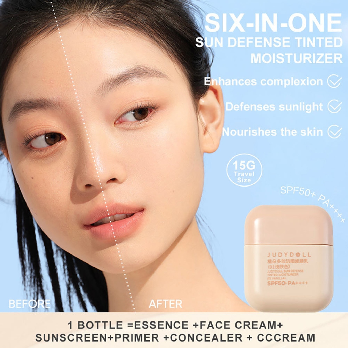 Sun Defense Tinted Moisturiser #02 Ivory 15g image