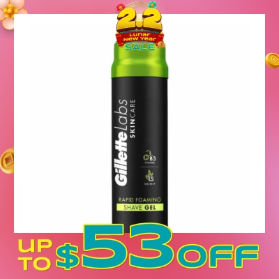 GILLETTE Labs Rapid Foaming Men's Shaving Gel 195g