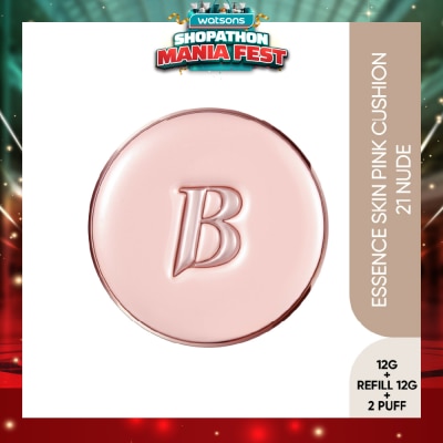 BANILA CO - Essence Skin Pink Cushion SPF50+ PA+++ 21 Nude 12g + Refill 12g + Puff