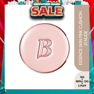 BANILA CO - Essence Skin Pink Cushion SPF50+ PA+++ 21 Nude 12g + Refill 12g + Puff