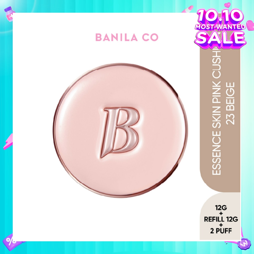 Essence Skin Pink Cushion SPF50+ PA+++ 23 Beige 12g + Refill 12g + Puff