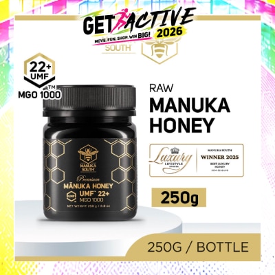MANUKA SOUTH - UMF 22+ MGO1000 Manuka Honey (Authentic 100% New Zealand Manuka Honey) 250g image