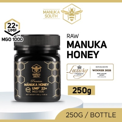 MANUKA SOUTH - UMF 22+ MGO1000 Manuka Honey (Authentic 100% New Zealand Manuka Honey) 250g