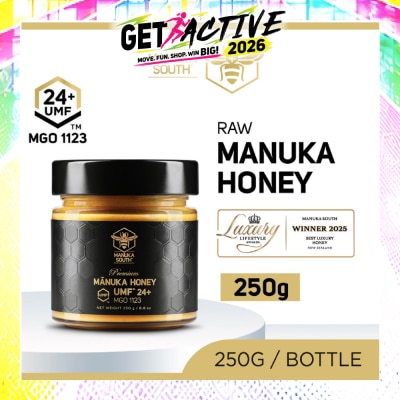 MANUKA SOUTH - UMF 24+ MGO1123 Manuka Honey (Authentic 100% New Zealand Manuka Honey) 250g image