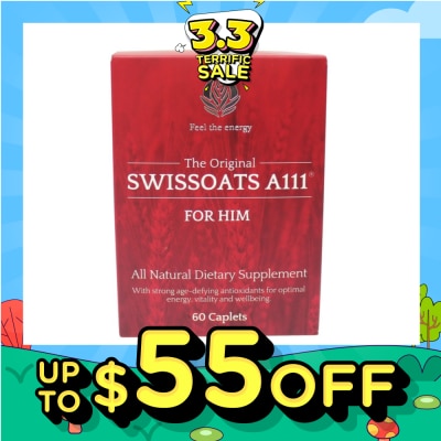 SWISSOATS The Original Swissoats A111 For Him All Natural Dietary Supplement Caplet (For Optimal Energy Vitality & Well-Being) 60s