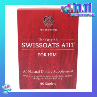 SWISSOATS The Original Swissoats A111 For Him All Natural Dietary Supplement Caplet (For Optimal Energy Vitality & Well-Being) 60s