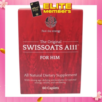 SWISSOATS The Original Swissoats A111 For Him All Natural Dietary Supplement Caplet (For Optimal Energy Vitality & Well-Being) 60s