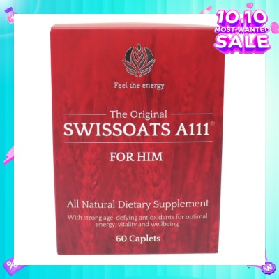 SWISSOATS The Original Swissoats A111 For Him All Natural Dietary Supplement Caplet (For Optimal Energy Vitality & Well-Being) 60s