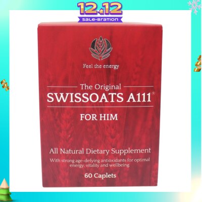 SWISSOATS The Original Swissoats A111 For Him All Natural Dietary Supplement Caplet (For Optimal Energy Vitality & Well-Being) 60s