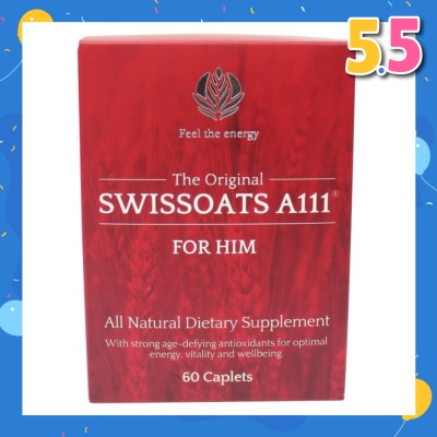 SWISSOATS The Original Swissoats A111 For Him All Natural Dietary Supplement Caplet (For Optimal Energy Vitality & Well-Being) 60s