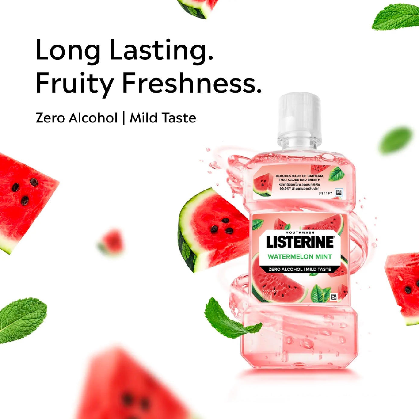 Watermelon Mint Zero Alcohol Mouthwash 500ml image