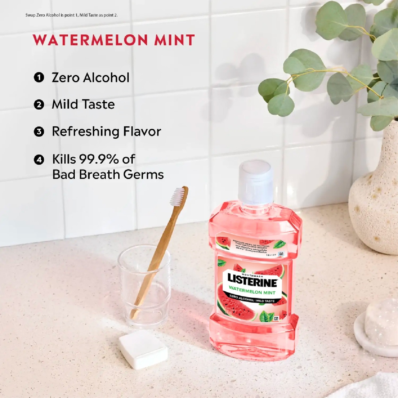 Watermelon Mint Zero Alcohol Mouthwash 500ml image