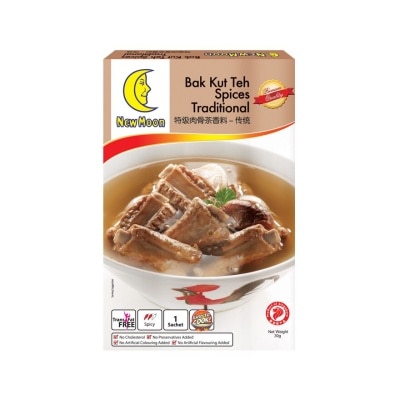 NEW MOON Bak Kut Teh Spices Traditional 30g (Expiry: April`2026)