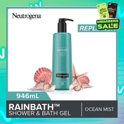 NEUTROGENA Rainbath Replenishing Shower And Bath Gel Ocean Mist For Spa-Like Indulgence 946ml