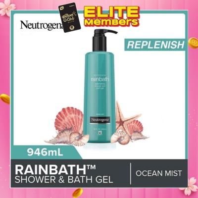 NEUTROGENA Rainbath Replenishing Shower And Bath Gel Ocean Mist For Spa-Like Indulgence 946ml