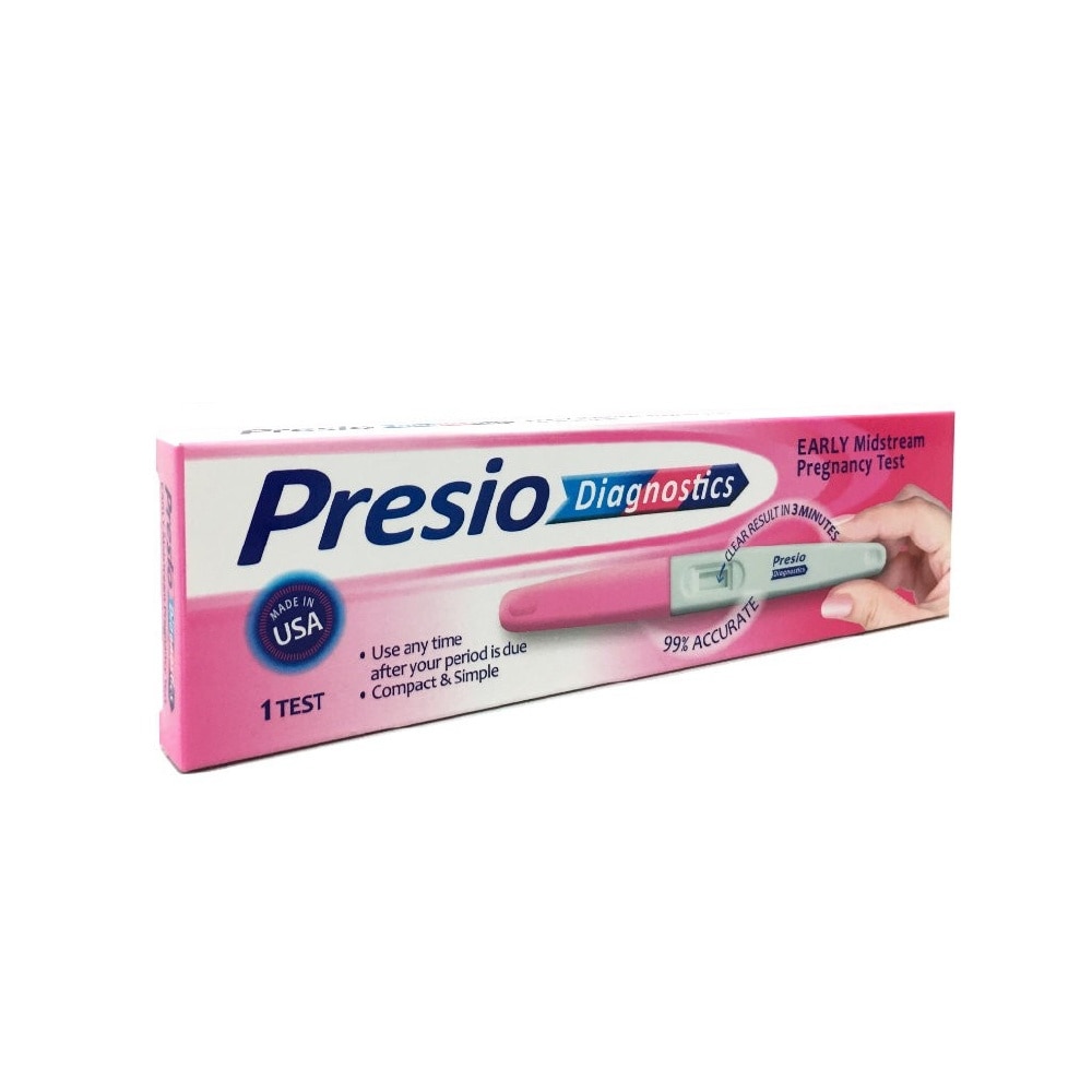 PRESIO PREGNANCY TEST TWIN PK 1s&nbsp;(Expiry: Jun`2026)