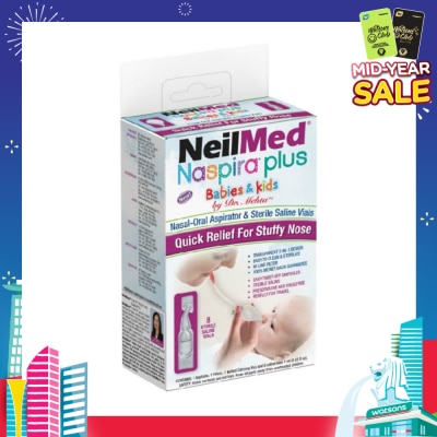 NEILMED Naspira Plus Nasal-Oral Aspirator 1s