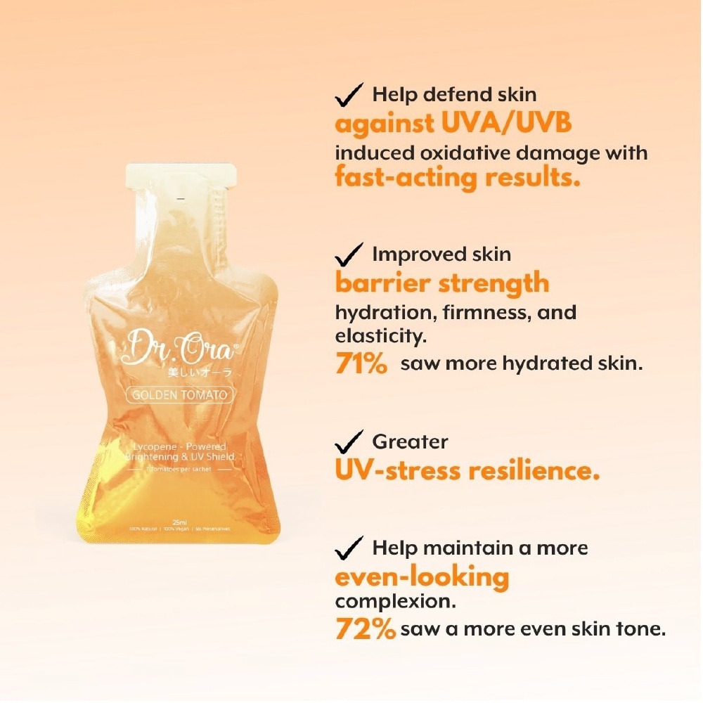 Golden Tomato UV Defense & Brightening Elixir 25ml x 15s