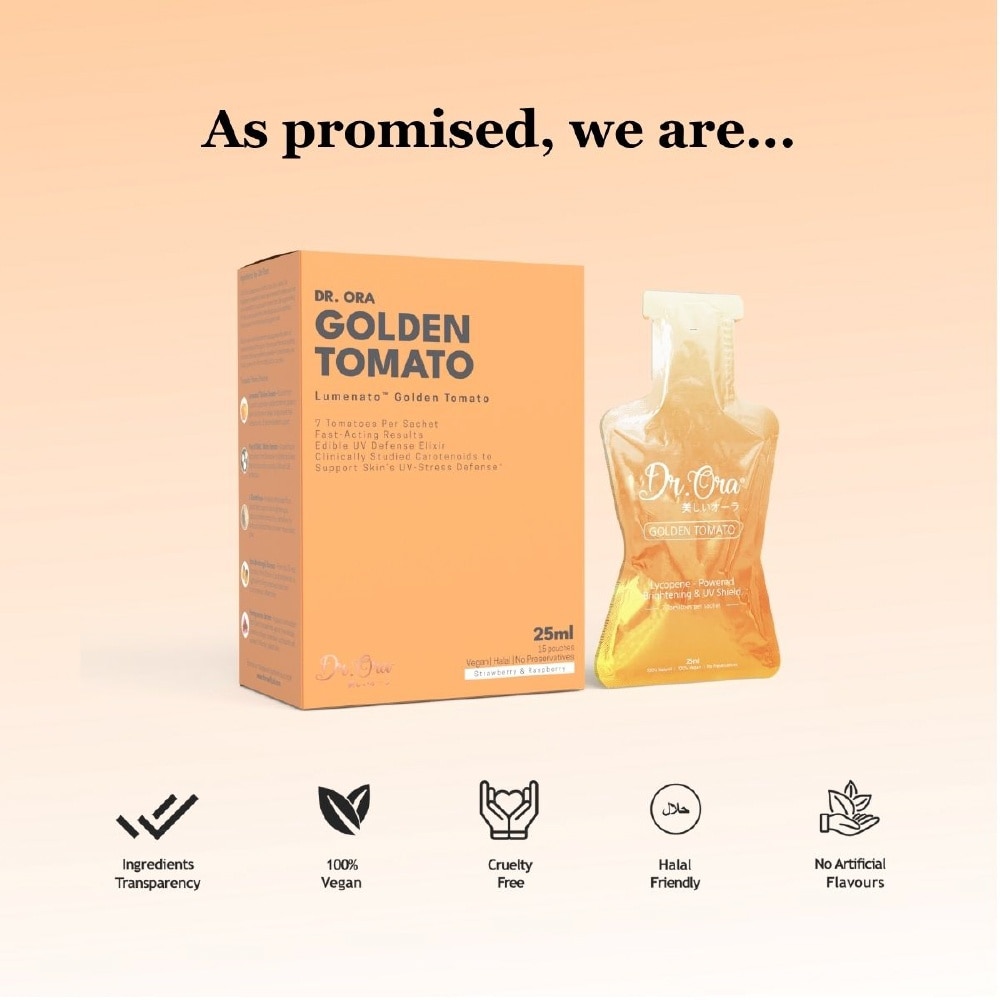 Golden Tomato UV Defense & Brightening Elixir 25ml x 15s