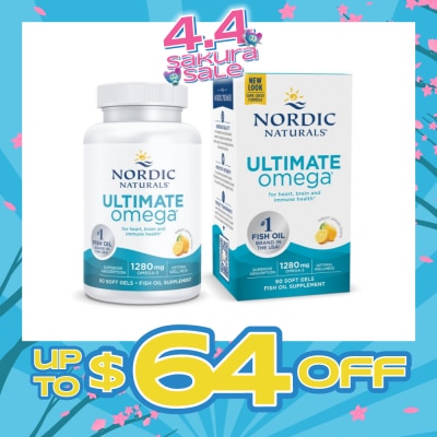 NORDIC NATURALS - Ultimate Omega 1280mg 60 Soft Gels