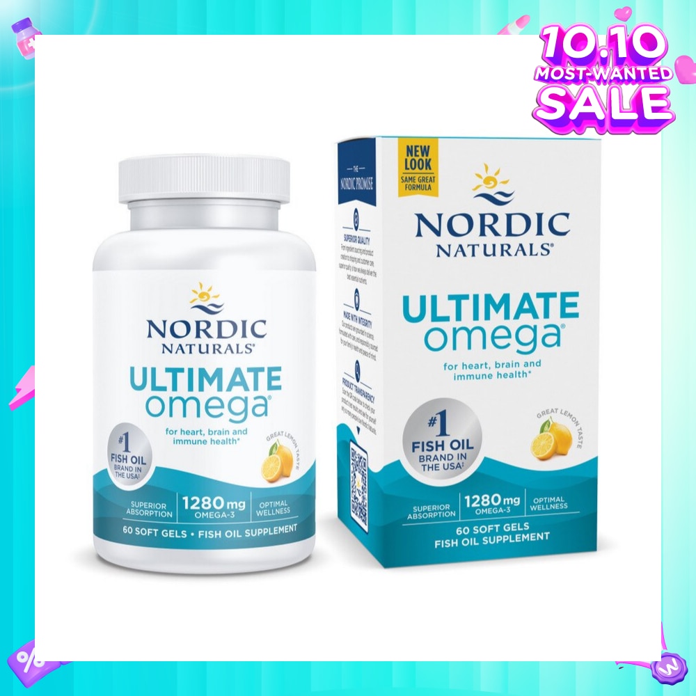 Ultimate Omega 1280mg 60 Soft Gels