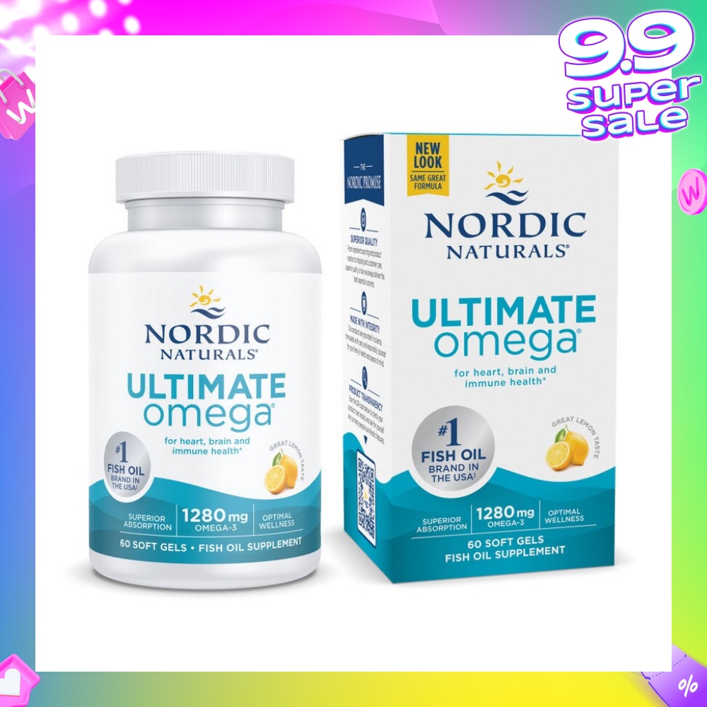 Ultimate Omega 1280mg 60 Soft Gels