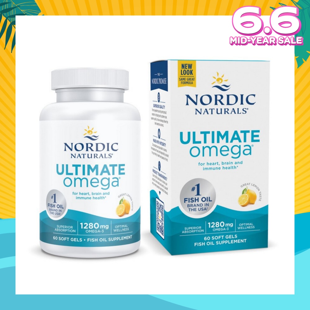 Ultimate Omega 1280mg 60 Soft Gels