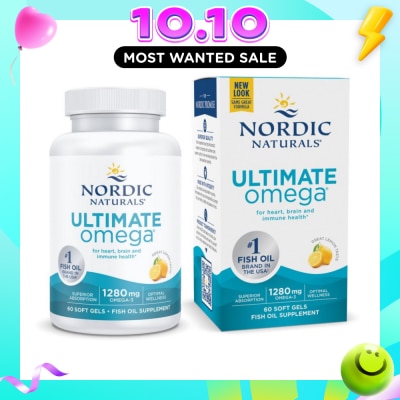NORDIC NATURALS Ultimate Omega 1000mg 60 Soft Gels image