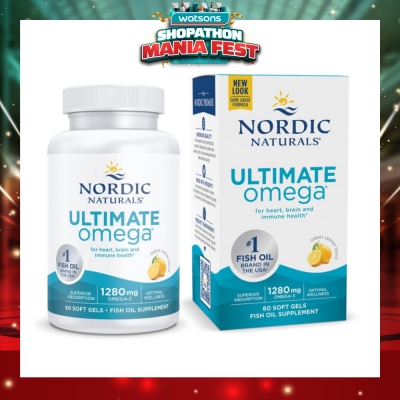 NORDIC NATURALS - Ultimate Omega 1000mg 60 Soft Gels