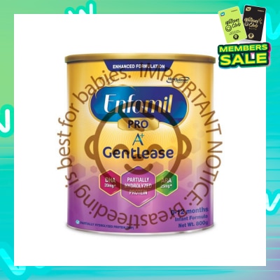 ENFAMIL A+ Gentlease Infant Baby Milk Powder Formula DHA+ Stage 1 (For 0mth - 12mths) 800g
