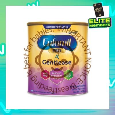 ENFAMIL A+ Gentlease Infant Baby Milk Powder Formula DHA+ Stage 1 (For 0mth - 12mths) 800g
