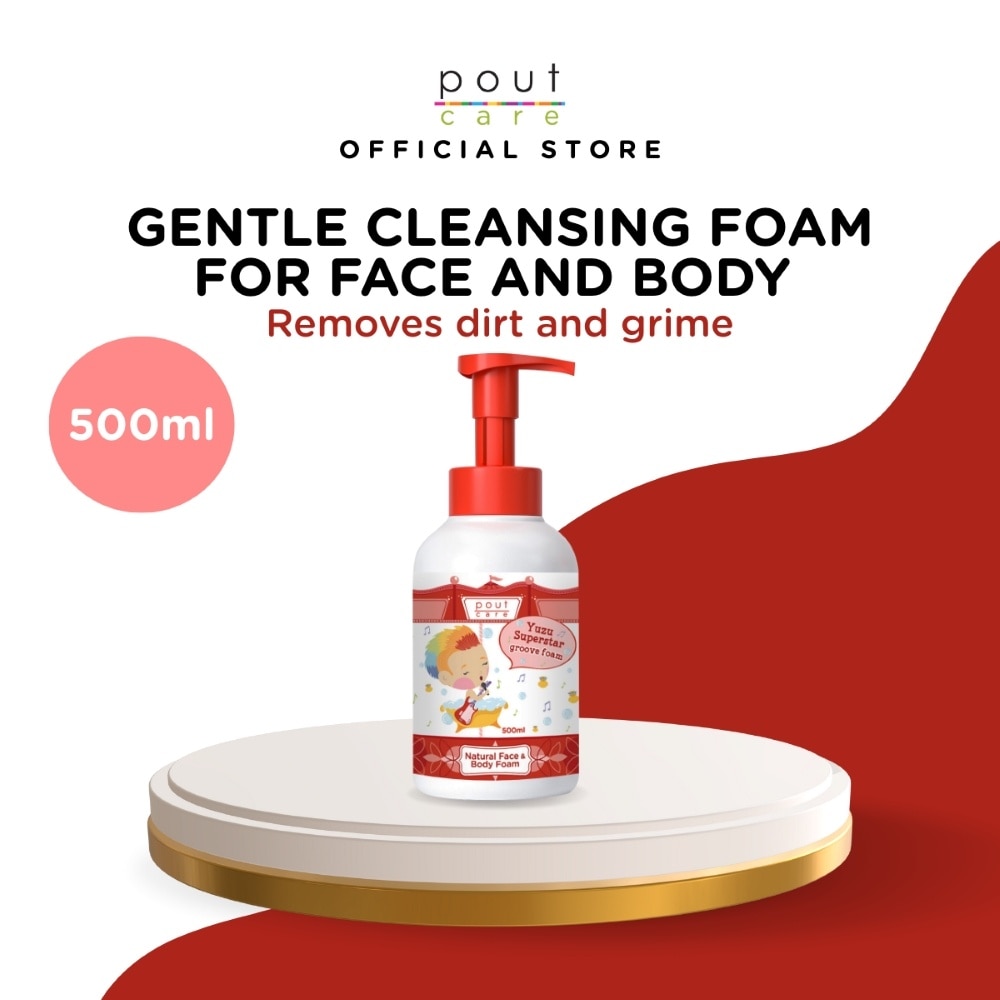 Yuzu Superstar Natural Face & Body Groove Foam 500ml