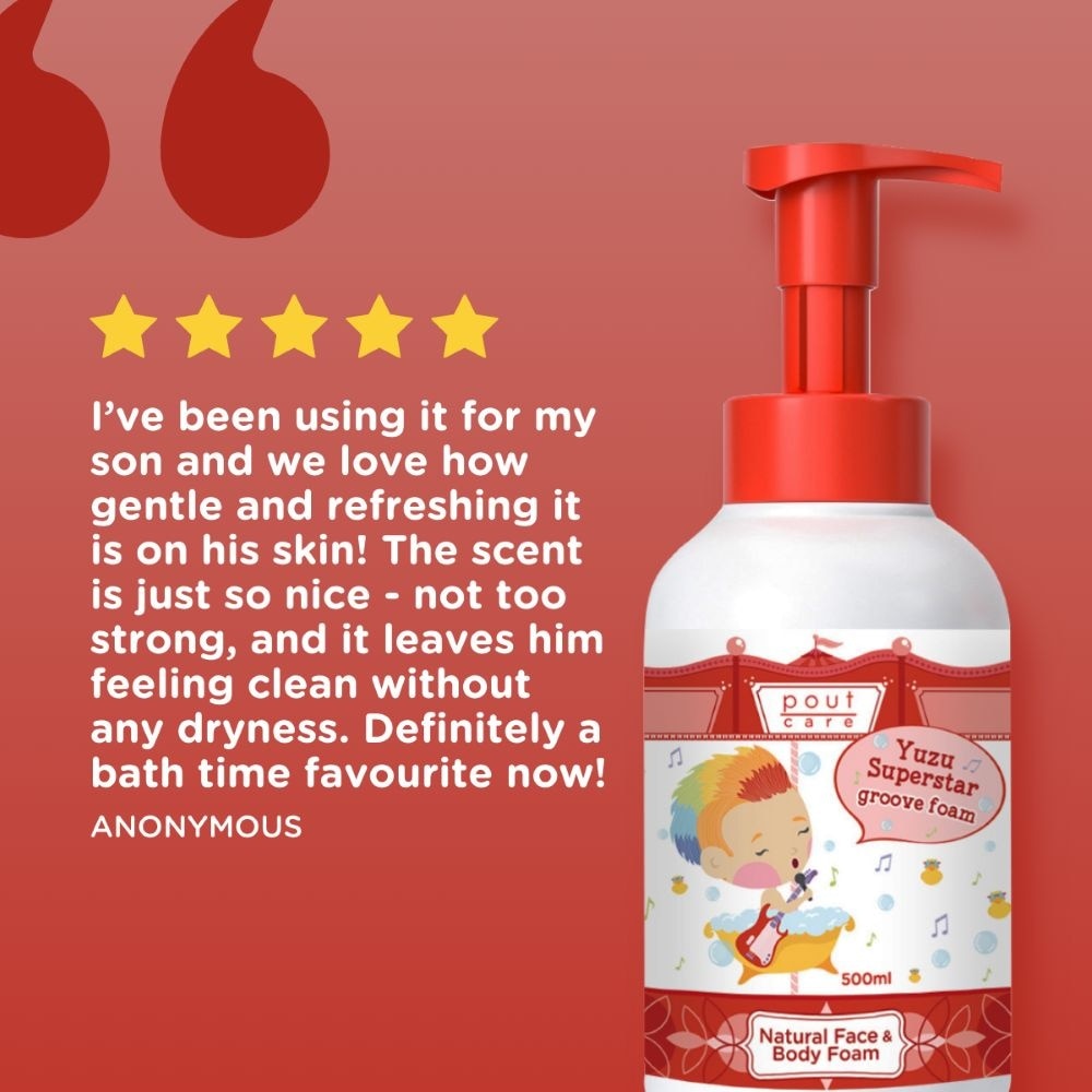 Yuzu Superstar Natural Face & Body Groove Foam 500ml