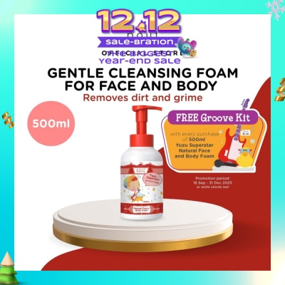 POUT CARE Yuzu Superstar Natural Face & Body Groove Foam 500ml