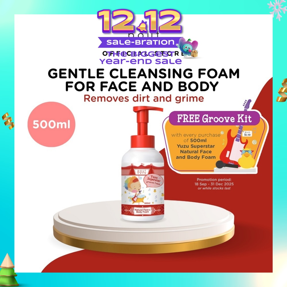 Yuzu Superstar Natural Face & Body Groove Foam 500ml