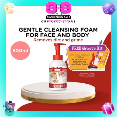 POUT CARE - Yuzu Superstar Natural Face & Body Groove Foam 500ml