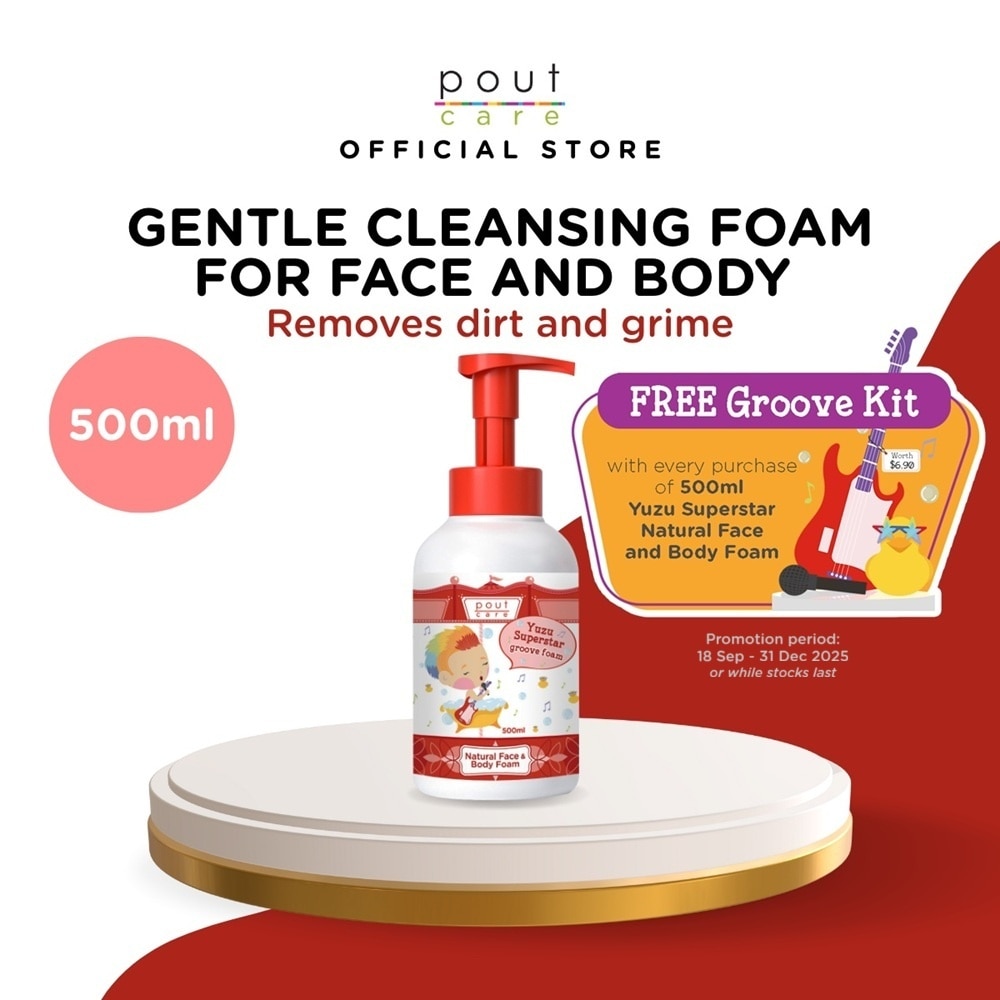 Yuzu Superstar Natural Face & Body Groove Foam 500ml