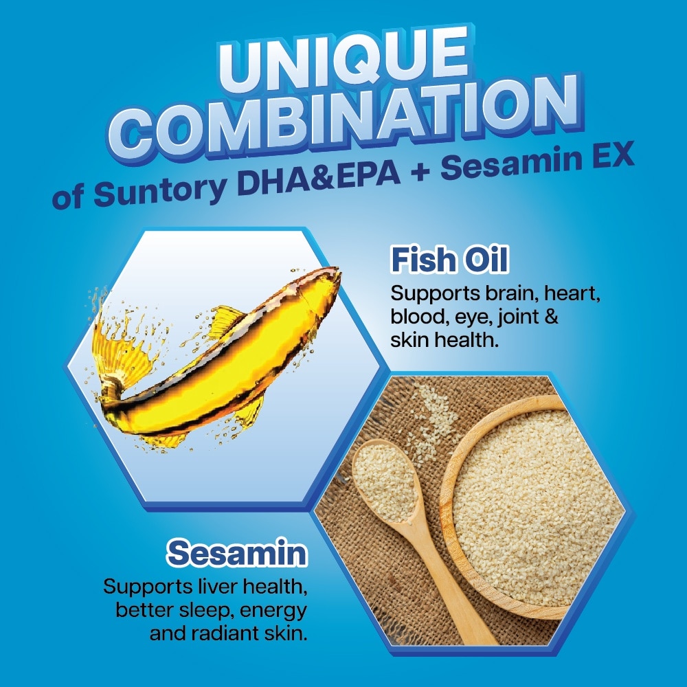 DHA & EPA + Sesamin EX Supplement 120s