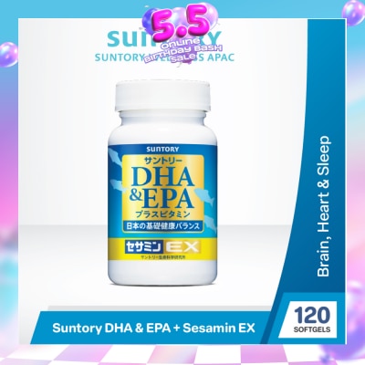 SUNTORY - DHA & EPA + Sesamin EX Supplement 120s