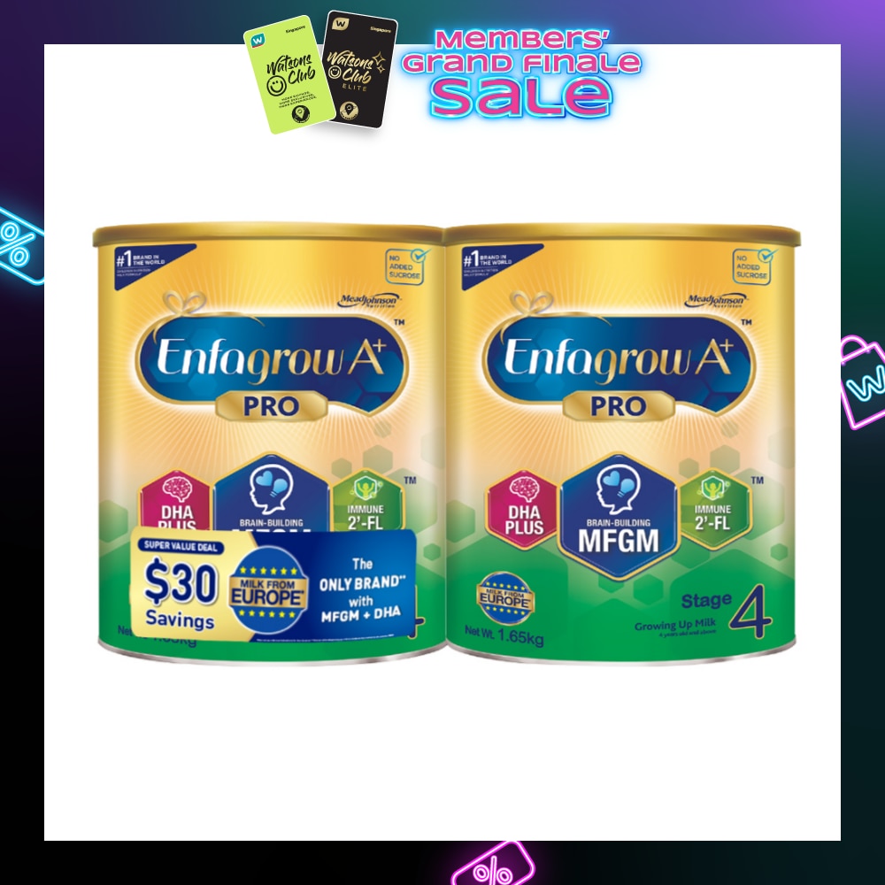 Milk Powder Formula for Children With MFGM & DHA+ Stage 4 (For 4yr - 6yr old) 2s x 1.65kg