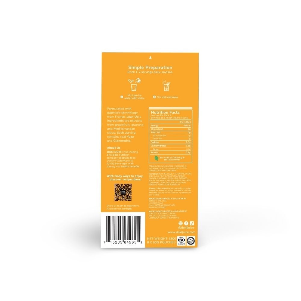 Yuzu Clementine Lean Up Calorie-Burning Juice 8s